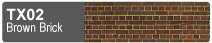 Scalescenes Brown Brick Swatch