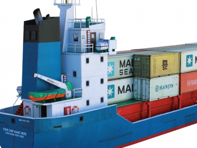 Scalescenes Modern Cargo Ship